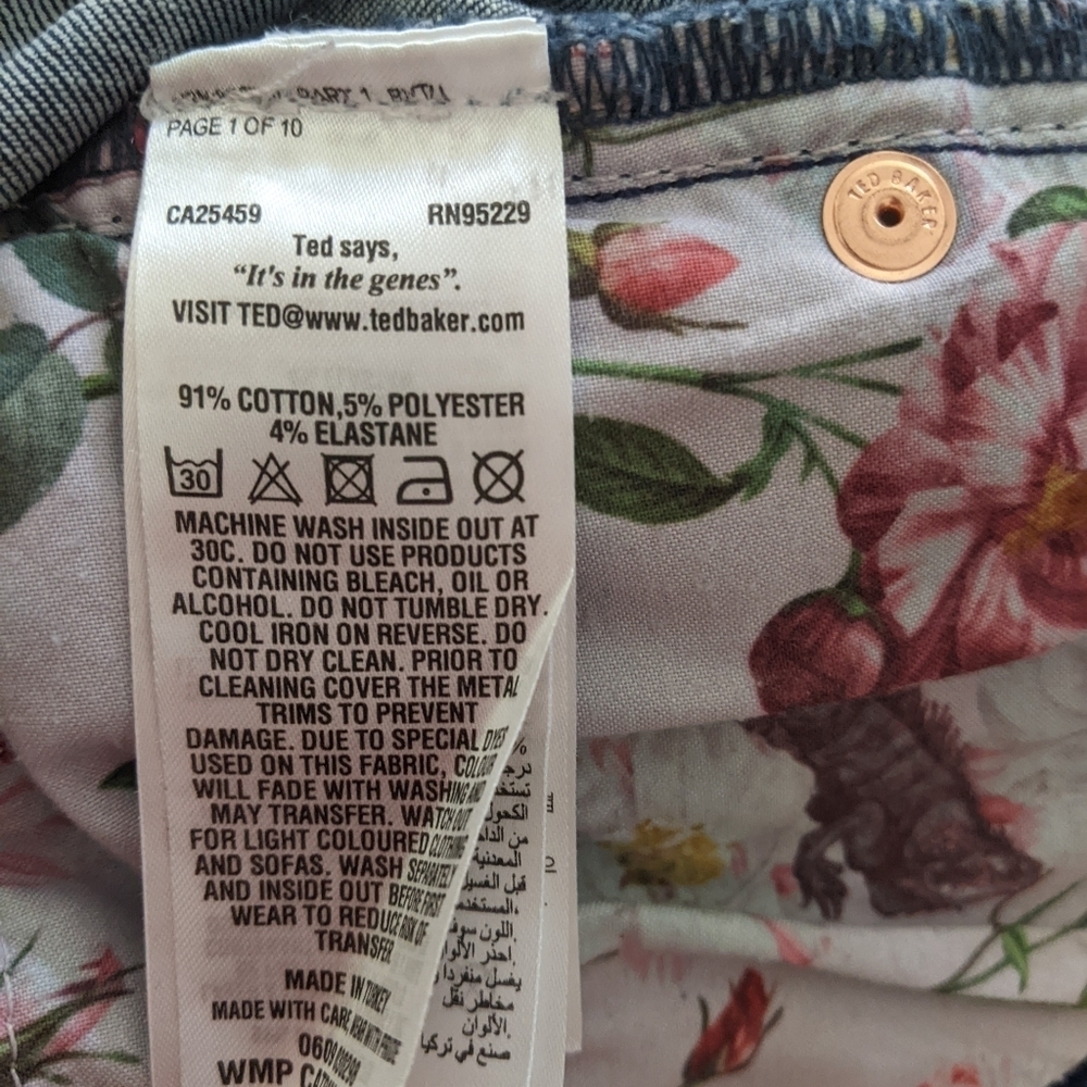Ted Baker Catrina Uneven Raw Hem Skinny Jeans - Picture 7 of 8